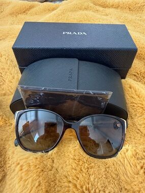Prada Women's Oversized Sunglasses in Brown Gradient